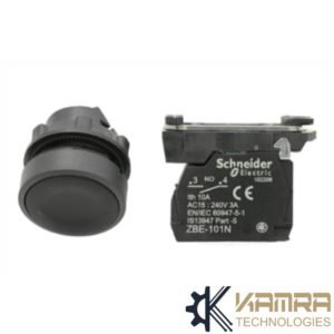 Push button Momentary Black