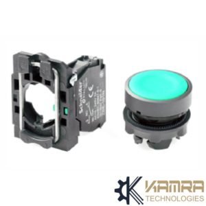 Push Button Momentary Green